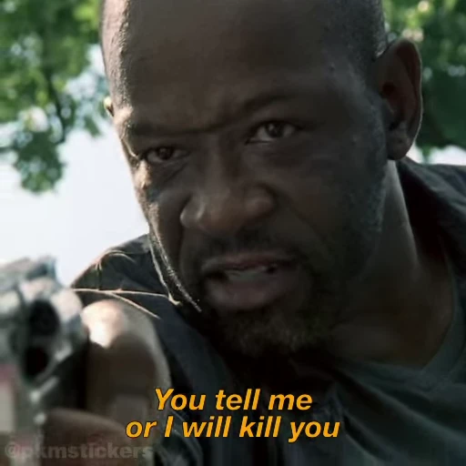 😡 Стикер «Morgan Jones» для Telegram