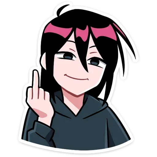 🖕 Стикер «Мори без надписей» для Telegram