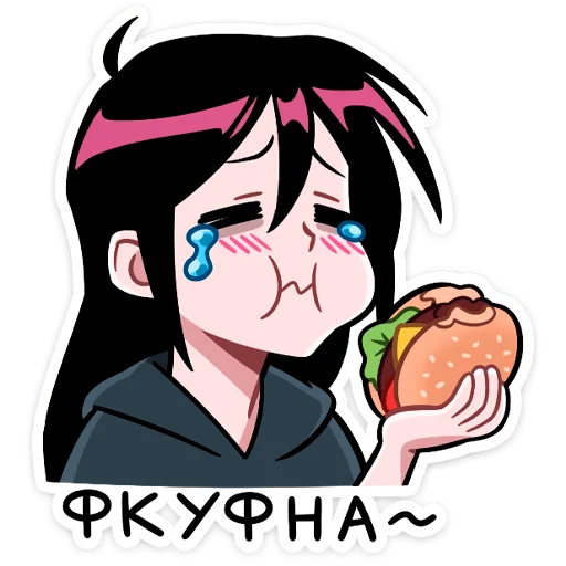 🍔 Стикер «Мори» для Telegram