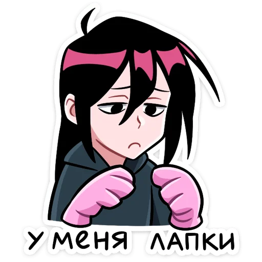 🐾 Стикер «Мори» для Telegram