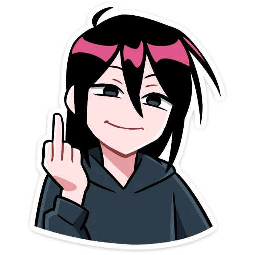 🖕 Стикер «Мори» для Telegram