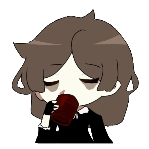 ☕ Стикер «Mori Gyaru» для Telegram