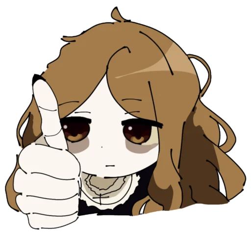 👍 Стикер «Mori Gyaru» для Telegram