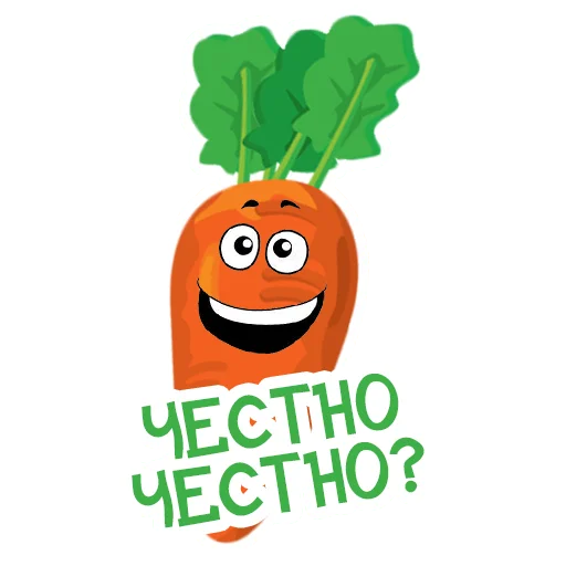 🤥 Стикер «Морковь Сеня» для Telegram