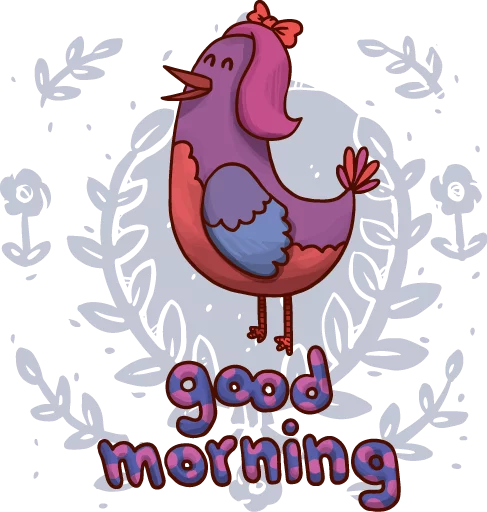 ☀ Стикер «morning_pack» для Telegram