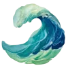 Стикер 8 морское