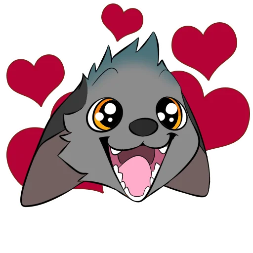 ❤️ Стикер «Mosh» для Telegram