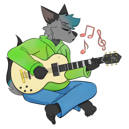 🎸 Стикер «Mosh» для Telegram