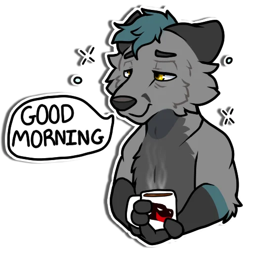 ☕️ Стикер «Mosh» для Telegram