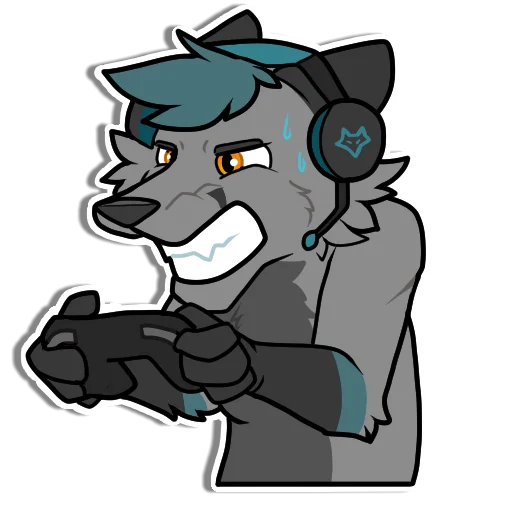 🎮 Стикер «Mosh» для Telegram
