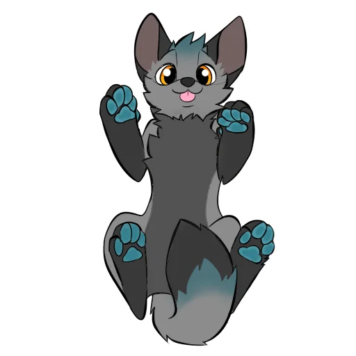 🐾 Стикер «Mosh» для Telegram