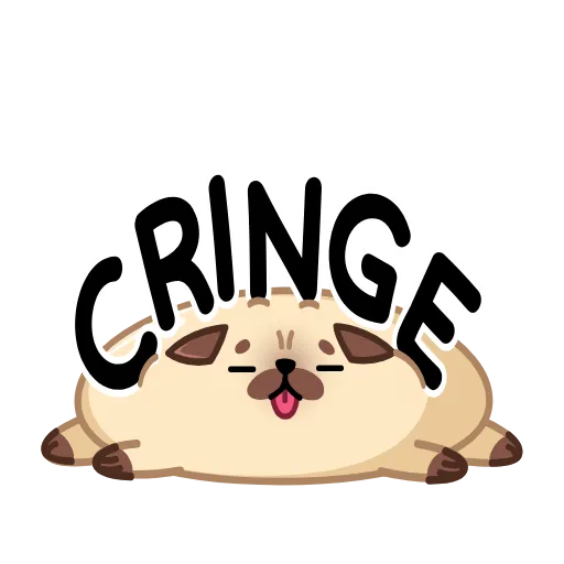 Стикер 37 Анимированный набор эмоджи с мопсом Моши из ВК