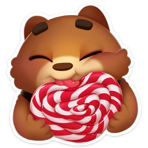 ❤️ Стикер «Мишка Мотя» для Telegram