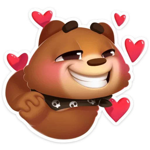 💕 Стикер «Мишка Мотя» для Telegram