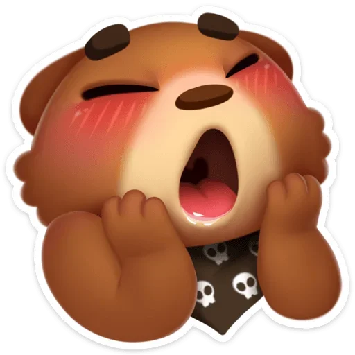 😱 Стикер «Мишка Мотя» для Telegram