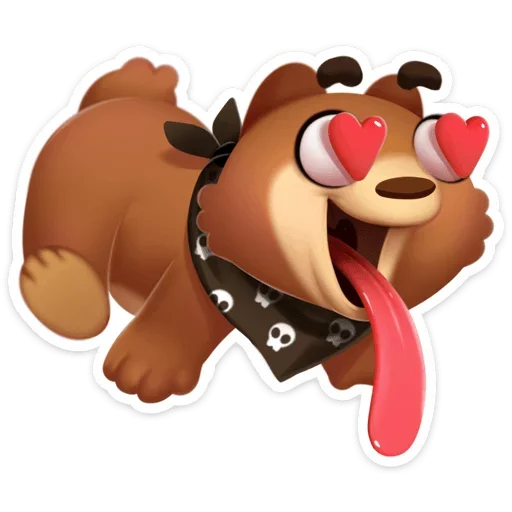😍 Стикер «Мишка Мотя» для Telegram