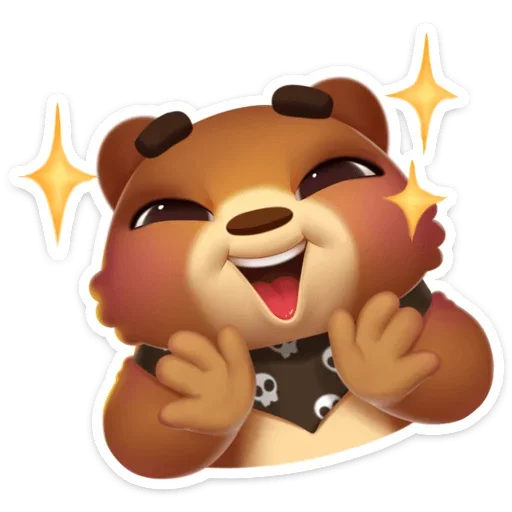 🤗 Стикер «Мишка Мотя» для Telegram