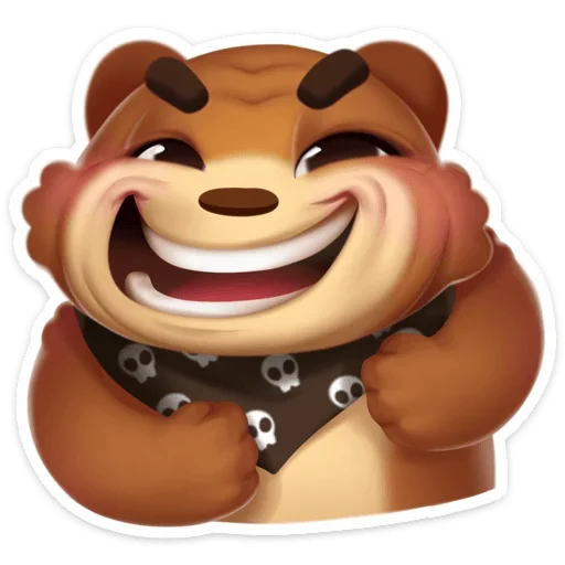 😀 Стикер «Мишка Мотя» для Telegram