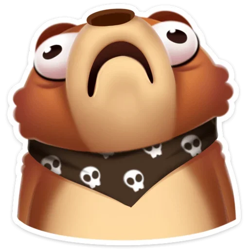 😦 Стикер «Мишка Мотя» для Telegram