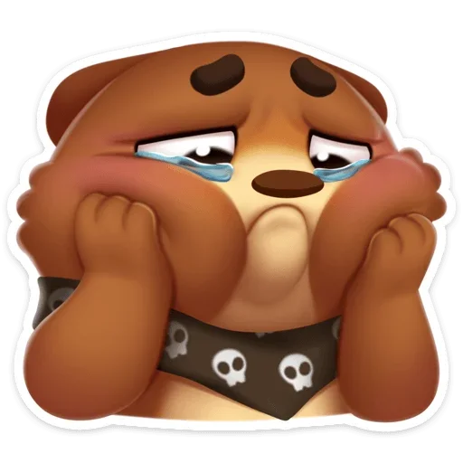 😢 Стикер «Мишка Мотя» для Telegram