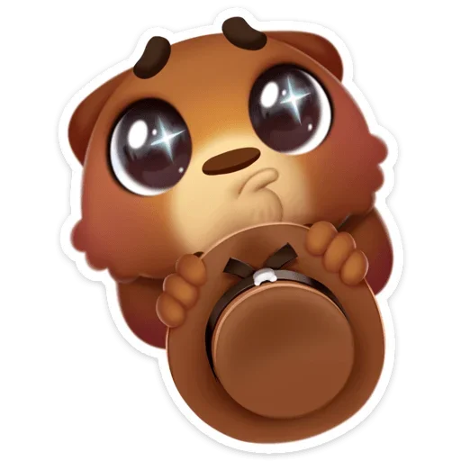 🥺 Стикер «Мишка Мотя» для Telegram