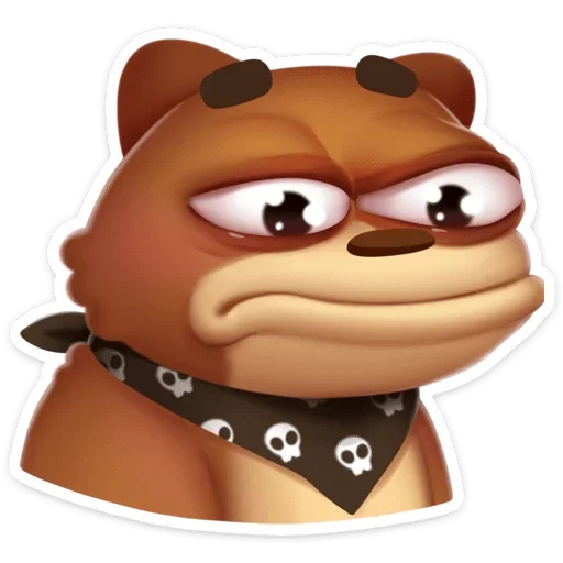☹️ Стикер «Мишка Мотя» для Telegram