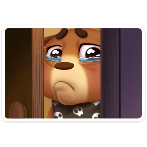 😢 Стикер «Мишка Мотя» для Telegram