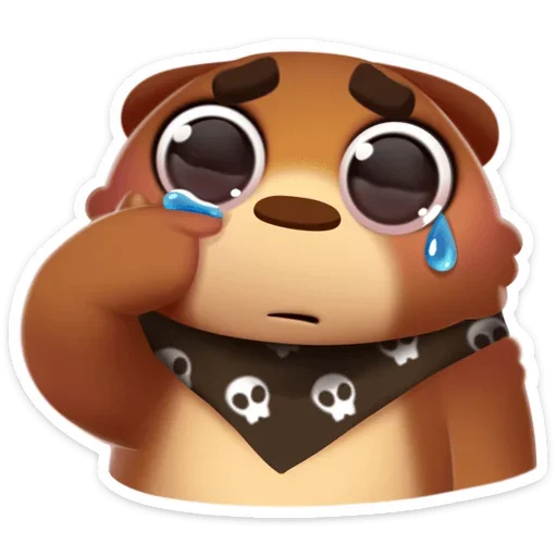 😢 Стикер «Мишка Мотя» для Telegram