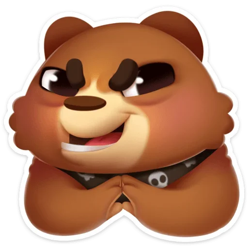 😈 Стикер «Мишка Мотя» для Telegram