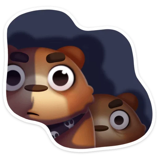 👀 Стикер «Мишка Мотя» для Telegram