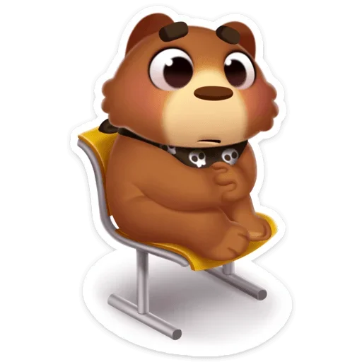 😕 Стикер «Мишка Мотя» для Telegram