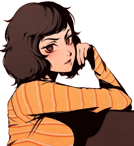😍 Стикер «Motion Art anime» для Telegram