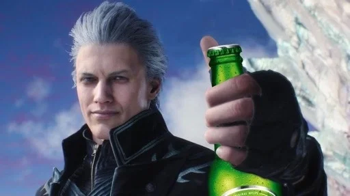 🍺 Стикер «Devil may cry Мемы» для Telegram