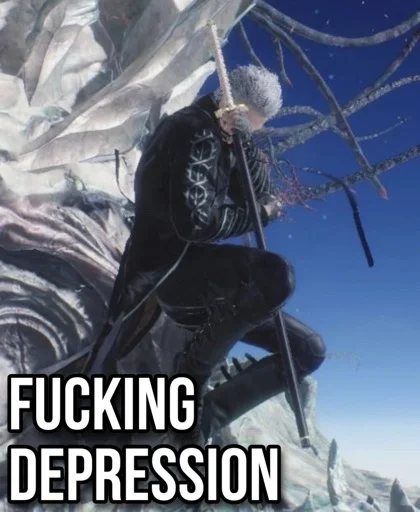 😭 Стикер «Devil may cry Мемы» для Telegram
