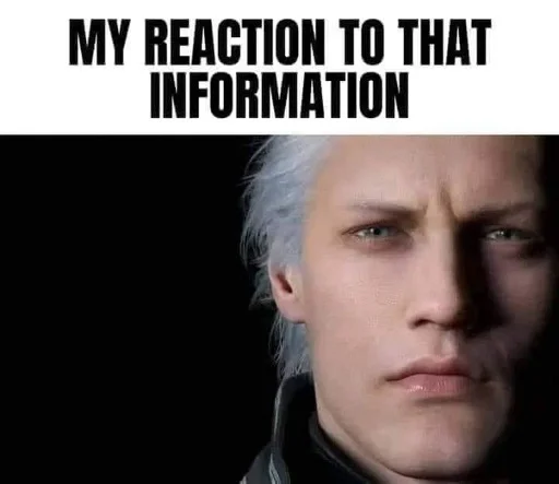 😐 Стикер «Devil may cry Мемы» для Telegram
