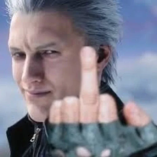 🖕 Стикер «Devil may cry Мемы» для Telegram