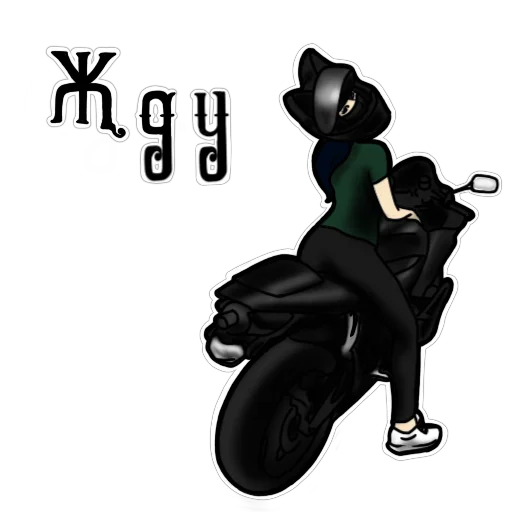 🤗 Стикер «Motocat» для Telegram