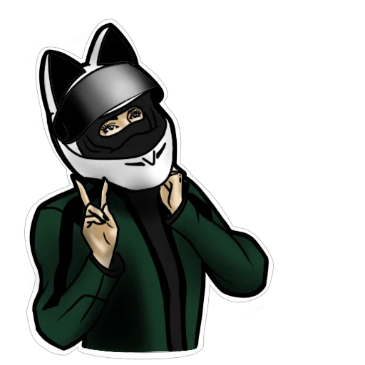 ✌️ Стикер «Motocat» для Telegram