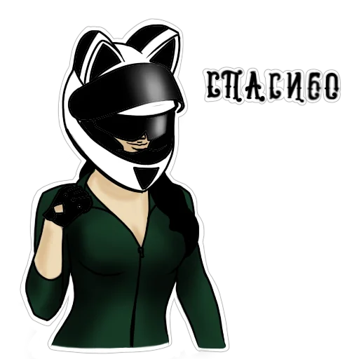 🤗 Стикер «Motocat» для Telegram
