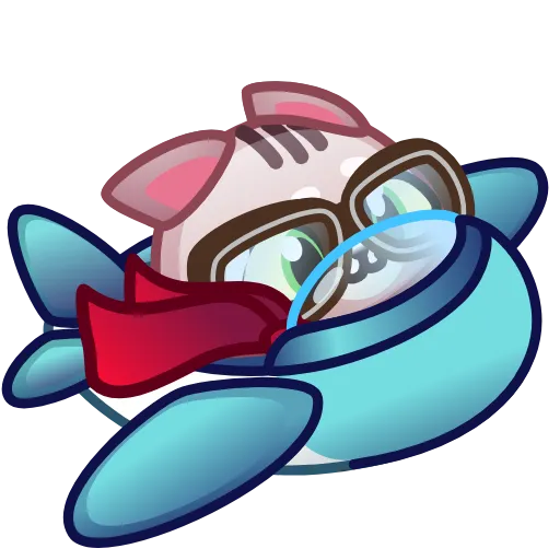 ✈️ Стикер «Motty Cat Emoji» для Telegram