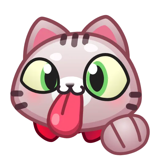 😜 Стикер «Motty Cat Emoji» для Telegram