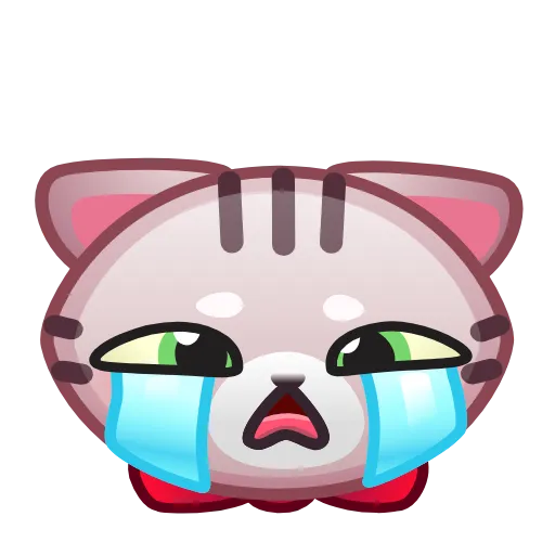😭 Стикер «Motty Cat Emoji» для Telegram