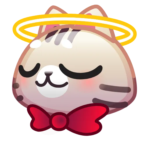 😇 Стикер «Motty Cat Emoji» для Telegram