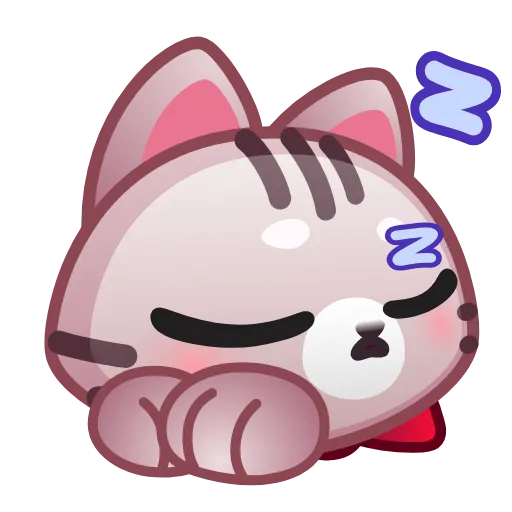 😴 Стикер «Motty Cat Emoji» для Telegram
