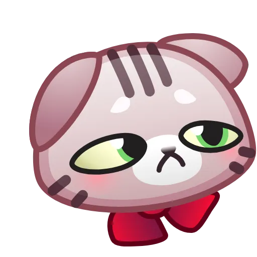 😔 Стикер «Motty Cat Emoji» для Telegram