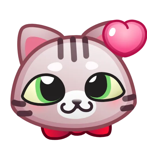 😘 Стикер «Motty Cat Emoji» для Telegram