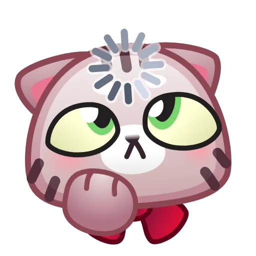🫥 Стикер «Motty Cat Emoji» для Telegram