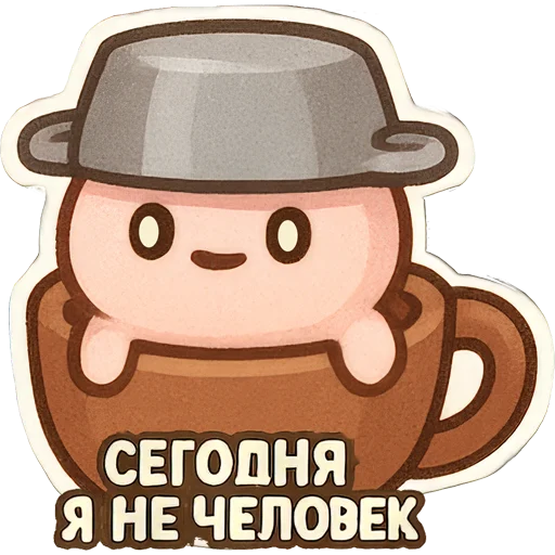 🤖 Стикер «Зефирка Моти» для Telegram