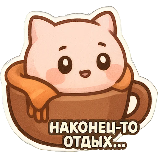 😌 Стикер «Зефирка Моти» для Telegram