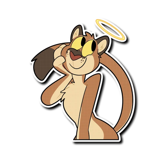 😇 Стикер «Mountain Lion» для Telegram